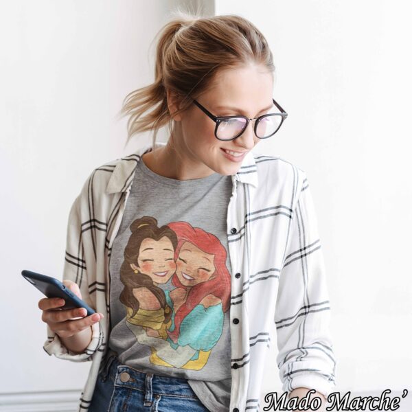 Adult T-shirt Long- Mermaid & Belle - Image 6