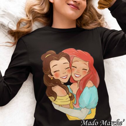 Adult T-shirt Long- Mermaid & Belle