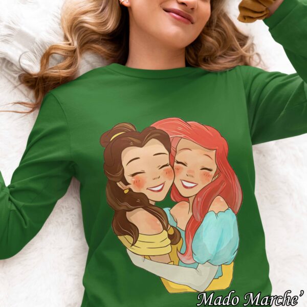 Adult T-shirt Long- Mermaid & Belle - Image 3
