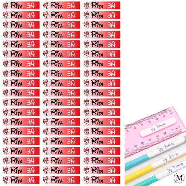 Minnie school labels set - Image 5