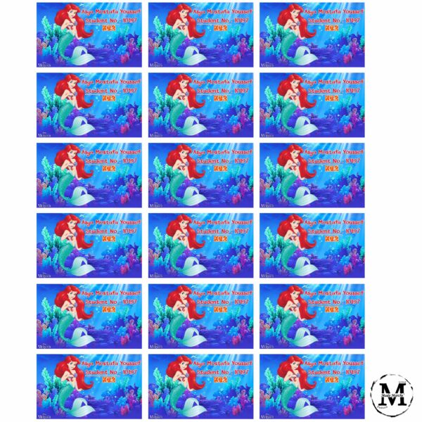 Little Mermaid school labels set - Image 2
