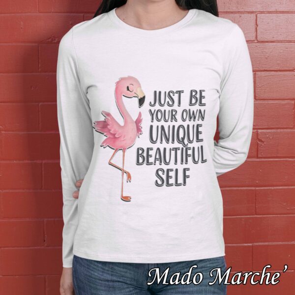 Adult T-shirt Long- Flamingo just be your own unique - Image 1