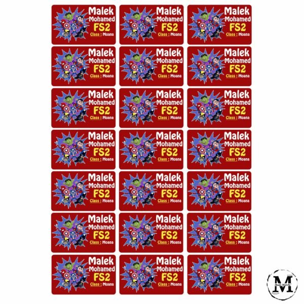 Spiderman school labels set - Image 2