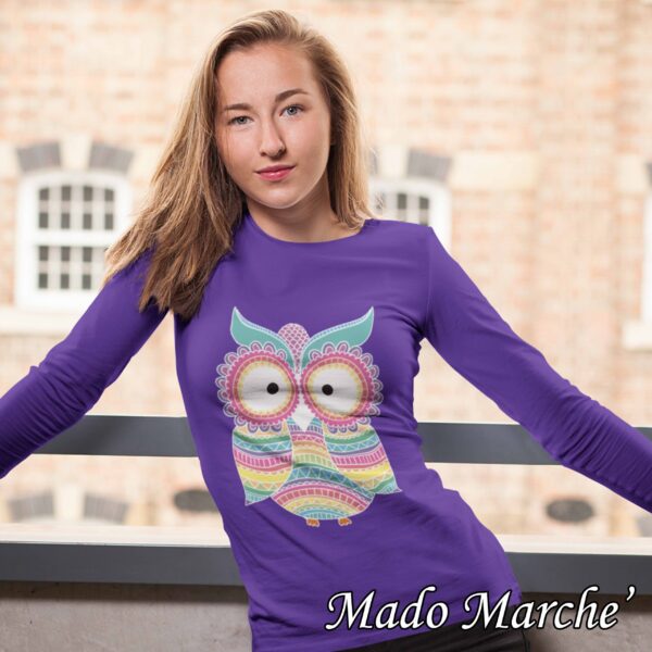 Adult T-shirt Long- Owl - Image 6