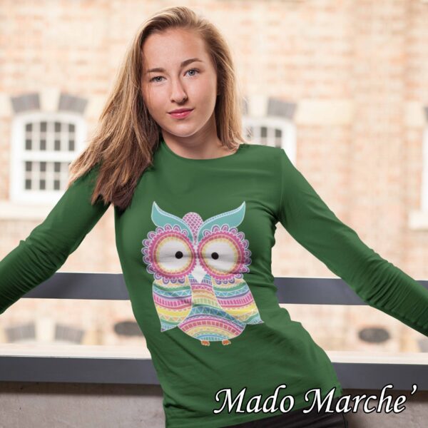 Adult T-shirt Long- Owl - Image 5