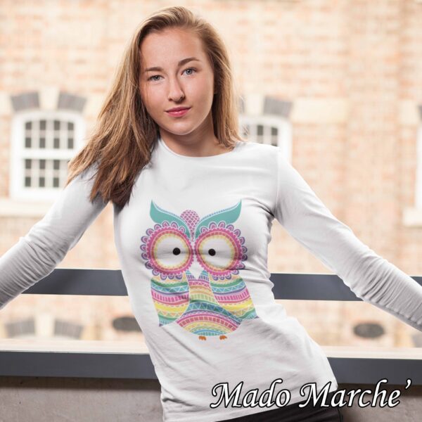 Adult T-shirt Long- Owl - Image 4