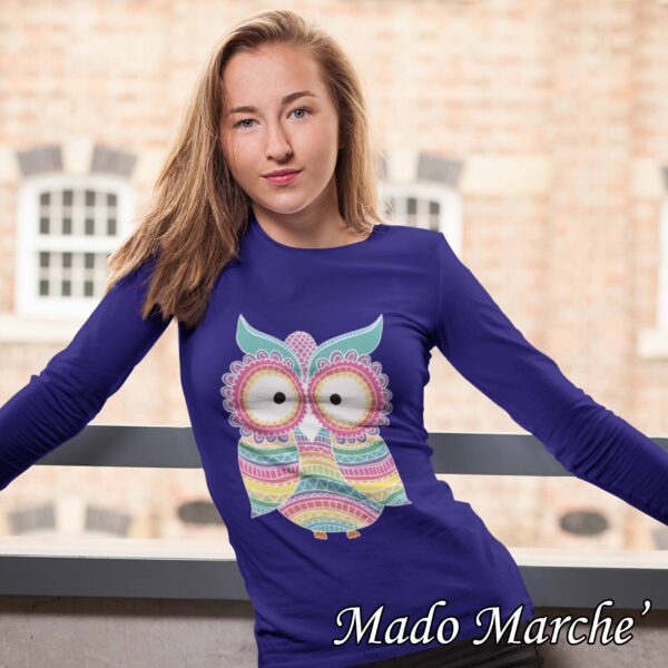 Adult T-shirt Long- Owl - Image 2