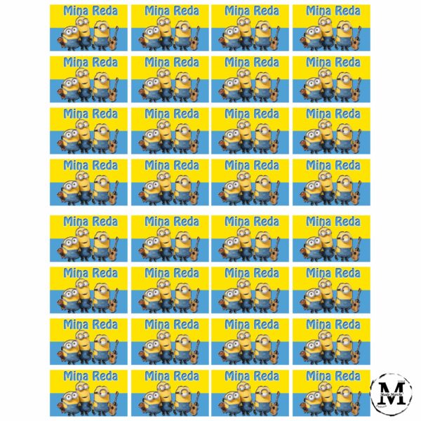 Minions school labels set - Image 3
