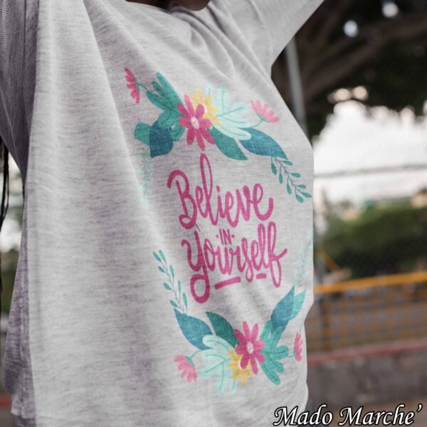 Adult T-shirt Long- Believe in yourself - Image 3