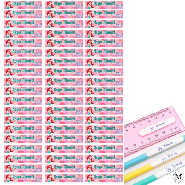 Little Mermaid school labels set - Image 5