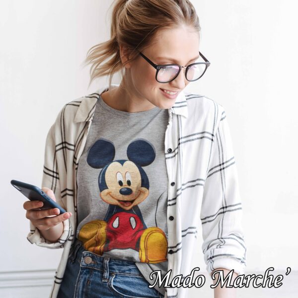 6''''' Adult T-shirt Long- Mickey - Image 1