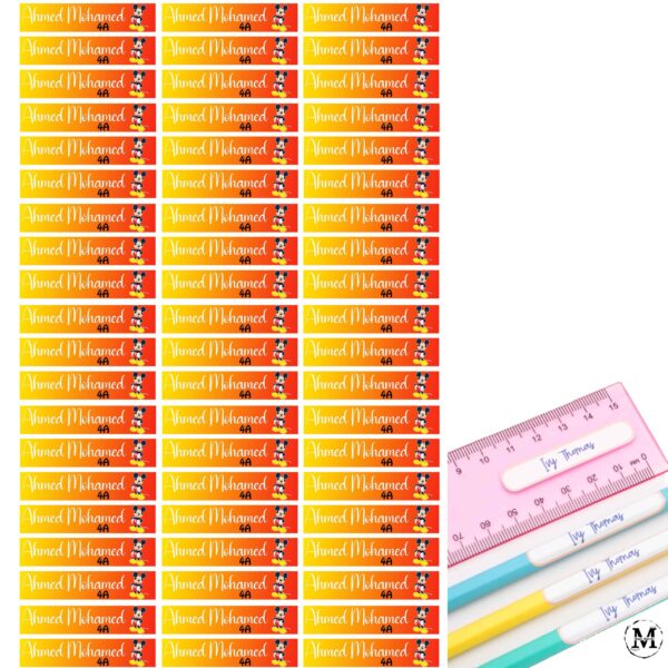 Mickey school labels set - Image 5