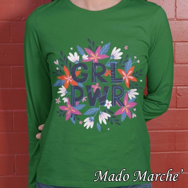 Adult T-shirt Long- Girl Power - Image 3