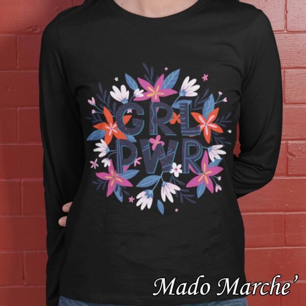 Adult T-shirt Long- Girl Power - Image 5