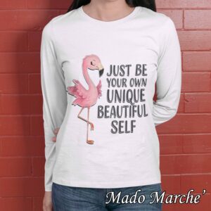 Adult T-shirt Long- Flamingo just be your own unique