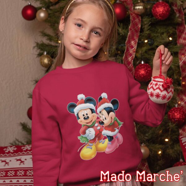 Kids Crewneck - Christmas Mickey & Minnie - Image 2