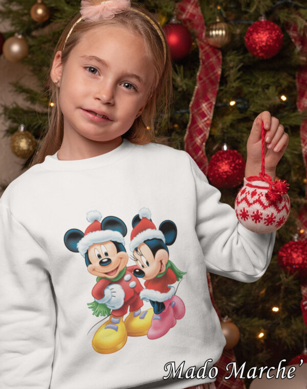 Kids Crewneck - Christmas Mickey & Minnie - Image 1