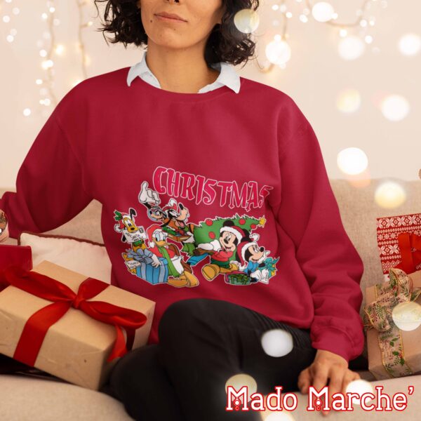 Adult Crewneck - Christmas Mickey Family Tree - Image 5