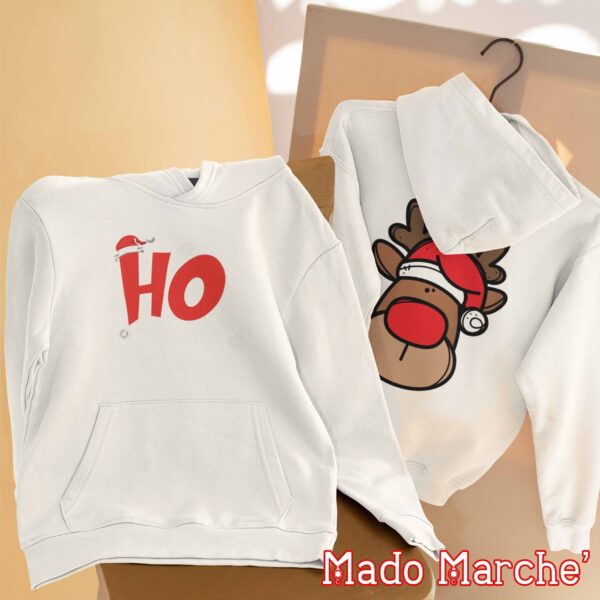 Adult Hoodie - Ho Merry Christmas & deer - Image 4