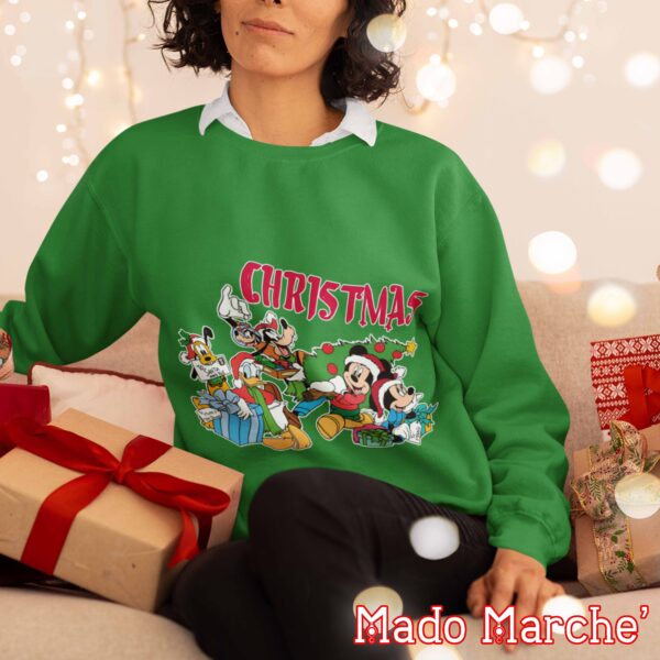 Adult Crewneck - Christmas Mickey Family Tree - Image 2