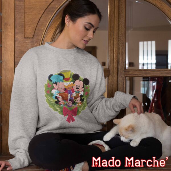 Adult Crewneck - Christmas Mickey Family Circle - Image 5