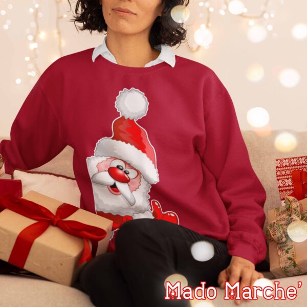 Adult Crewneck - Christmas Noel Face - Image 2