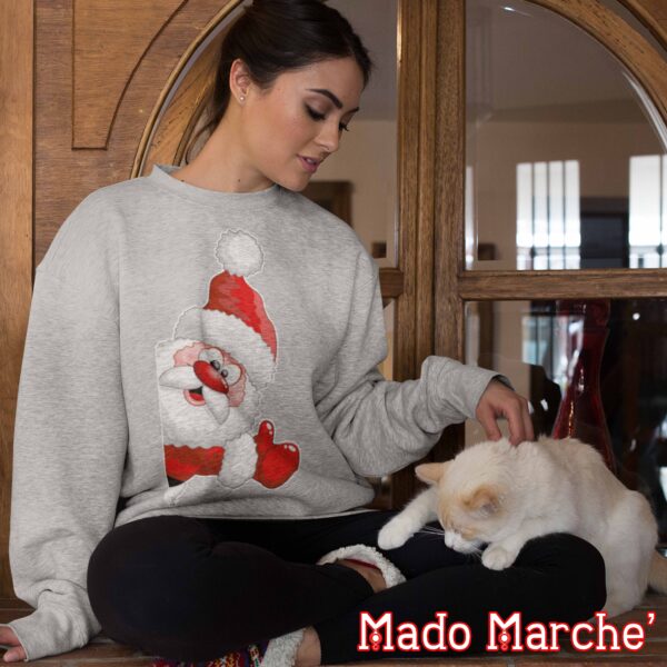 Adult Crewneck - Christmas Noel Face - Image 5