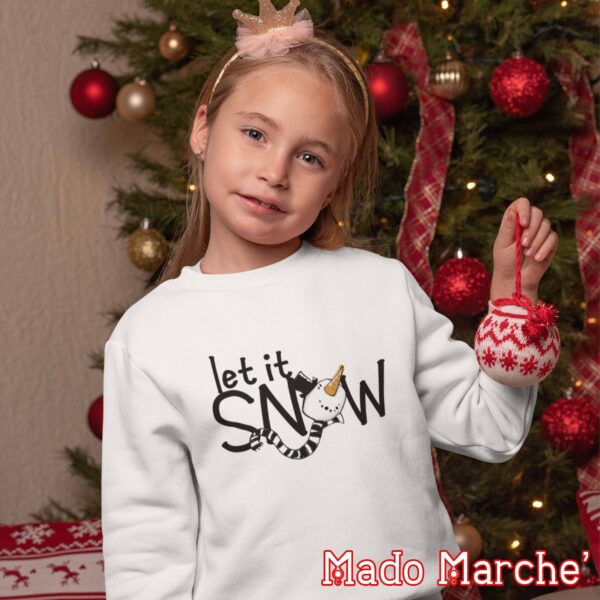 Kids Crewneck - Christmas let's snow - Image 4