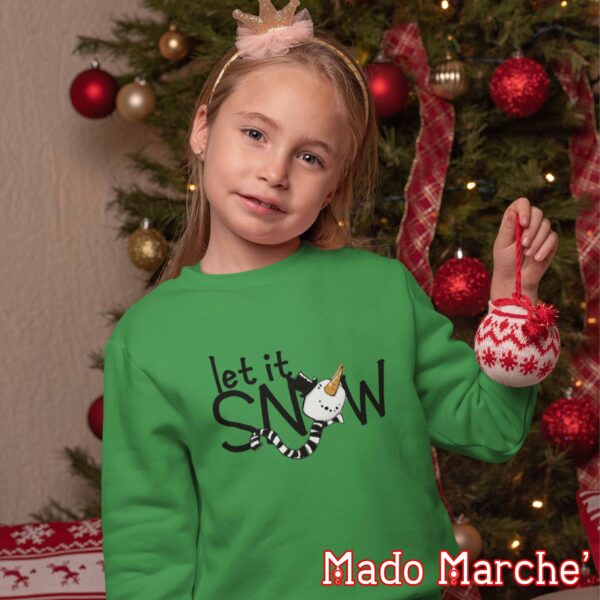 Kids Crewneck - Christmas let's snow - Image 3