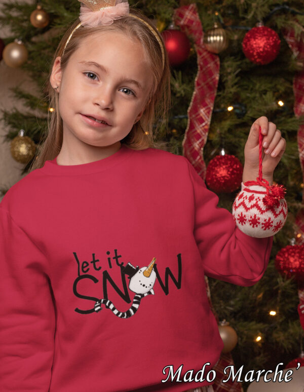 3 Kids Crewneck - Christmas let's snow - Image 1