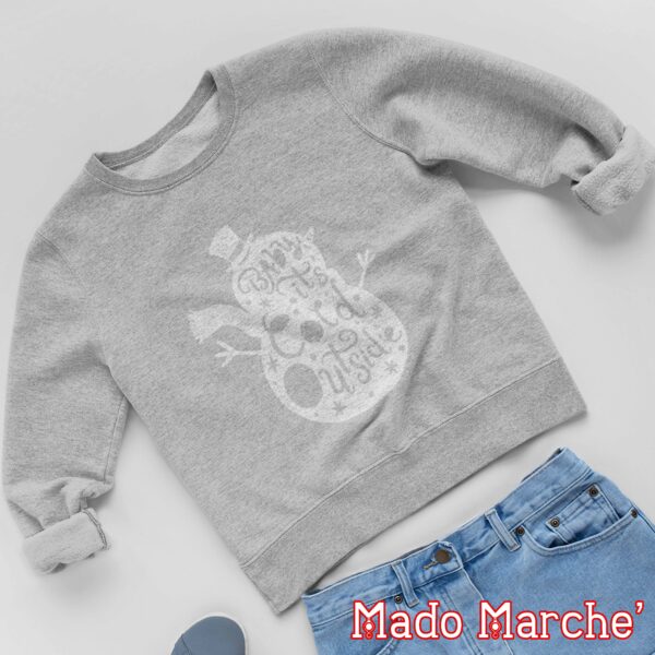 Kids Crewneck - Christmas snowman it is cold outside - Image 4
