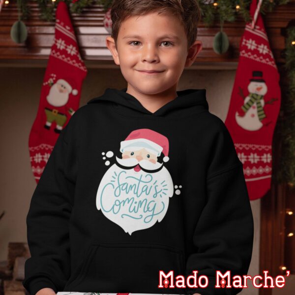 Kids Hoodie - Christmas Santa's coming - Image 2