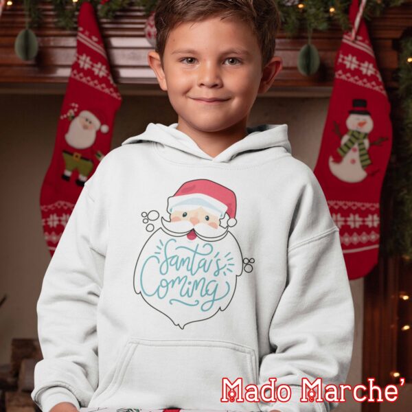 Kids Hoodie - Christmas Santa's coming - Image 3