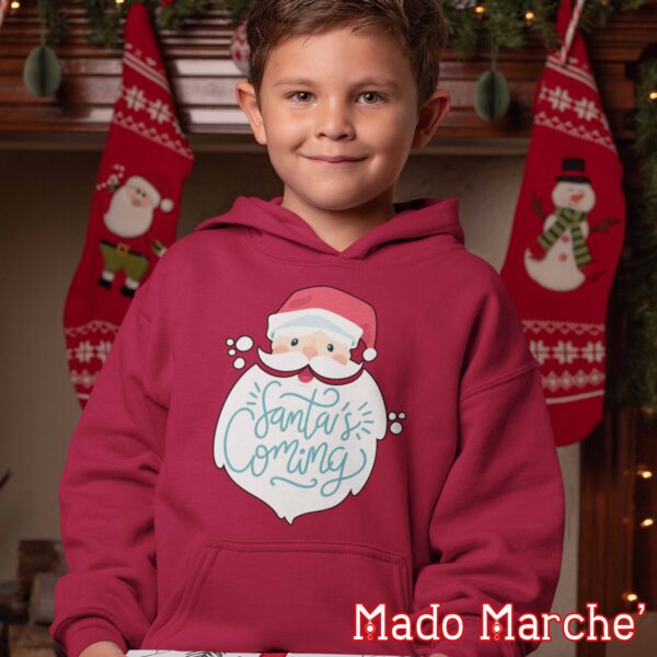 Kids Hoodie - Christmas Santa's coming - Image 4