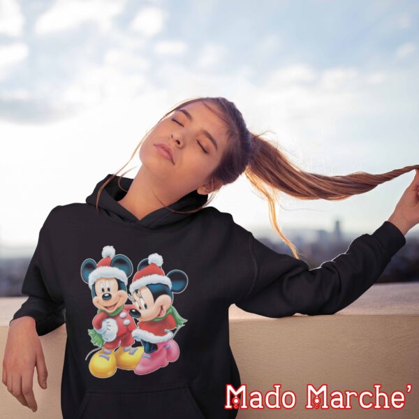 Adult Hoodie - Christmas Mickey & Minnie - Image 2