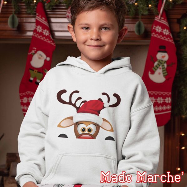 Kids Hoodie - Christmas Deer - Image 3