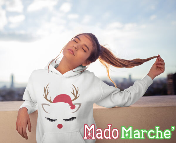 8 Adult Hoodie - Christmas Unicorn - Image 1