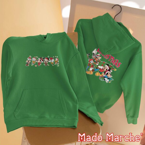 Adult Hoodie - Christmas Mickey Tree - Image 2