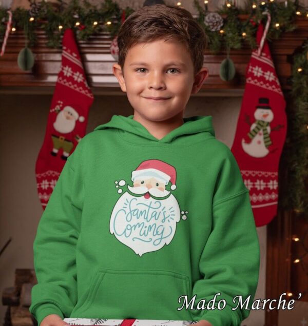 IMG-20201220-WA0030 Kids Hoodie - Christmas Santa's coming - Image 1