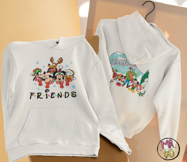 Adult Hoodie -Christmas Mickey Friends - Image 1