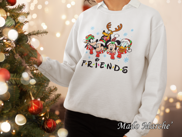 Adult Crewneck - Christmas Mickey Friends - Image 1
