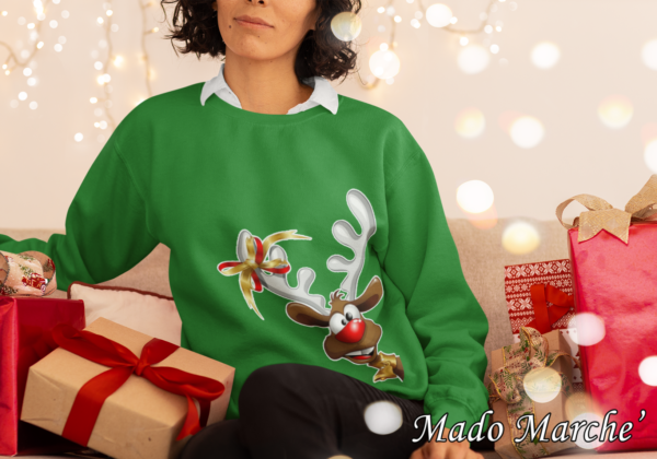 Adult Crewneck - Christmas Deer - Image 1