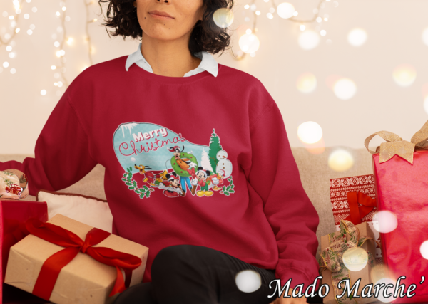 Adult Crewneck - Christmas Mickey Merry Christmas - Image 1