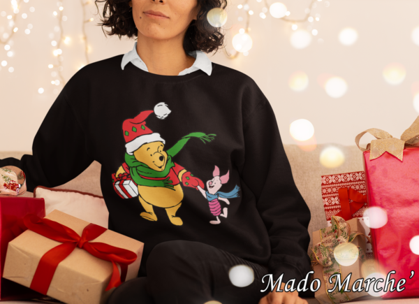 Adult Crewneck - Christmas Pooh - Image 1
