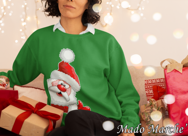 Adult Crewneck - Christmas Noel Face - Image 1