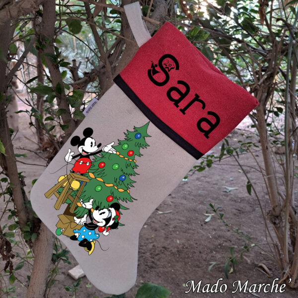 Christmas Socks-Mickey & Minnie - Image 1