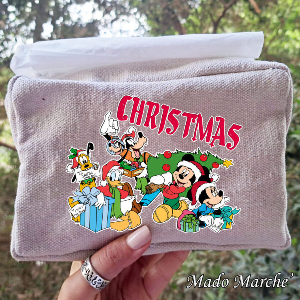 12 Tissue Holder - Mickey Christmas Tree - Image 1