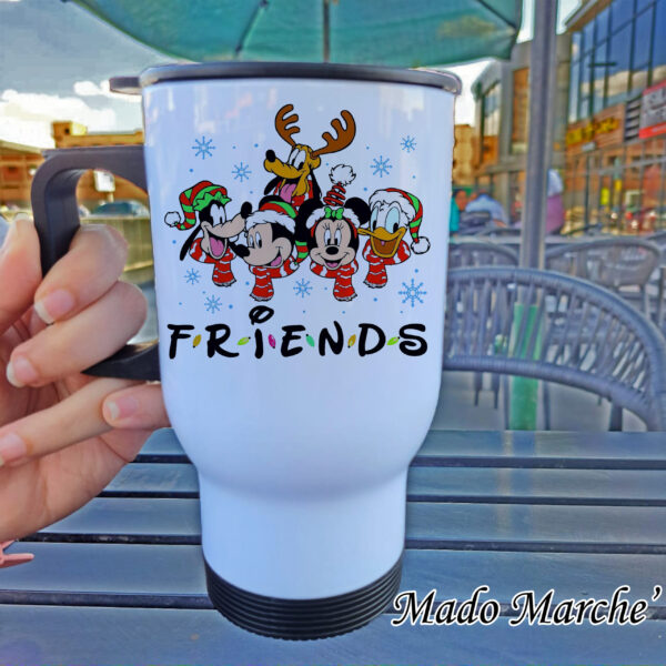 2 Travel Mug -Christmas Mickey Friends - Image 1