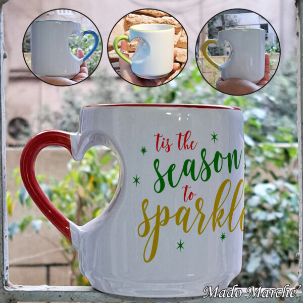 Heart Mug- The Season To Sparkle - Image 1