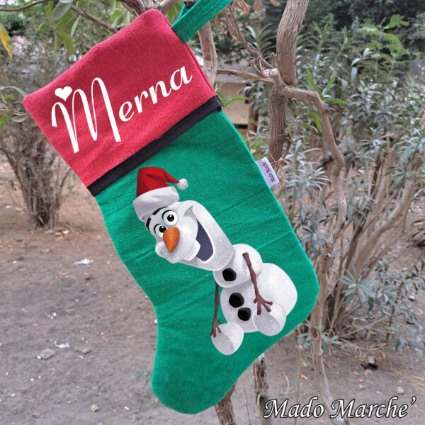 4 Christmas Socks-Olaf - Image 1